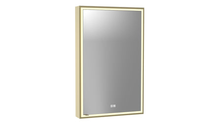 Pioneer Lighted Mirrored Cabinet, Surface Mount, 2700/3000/4000K Temperature, Deffoger, Dimmable, Three-direction Light Diffuser