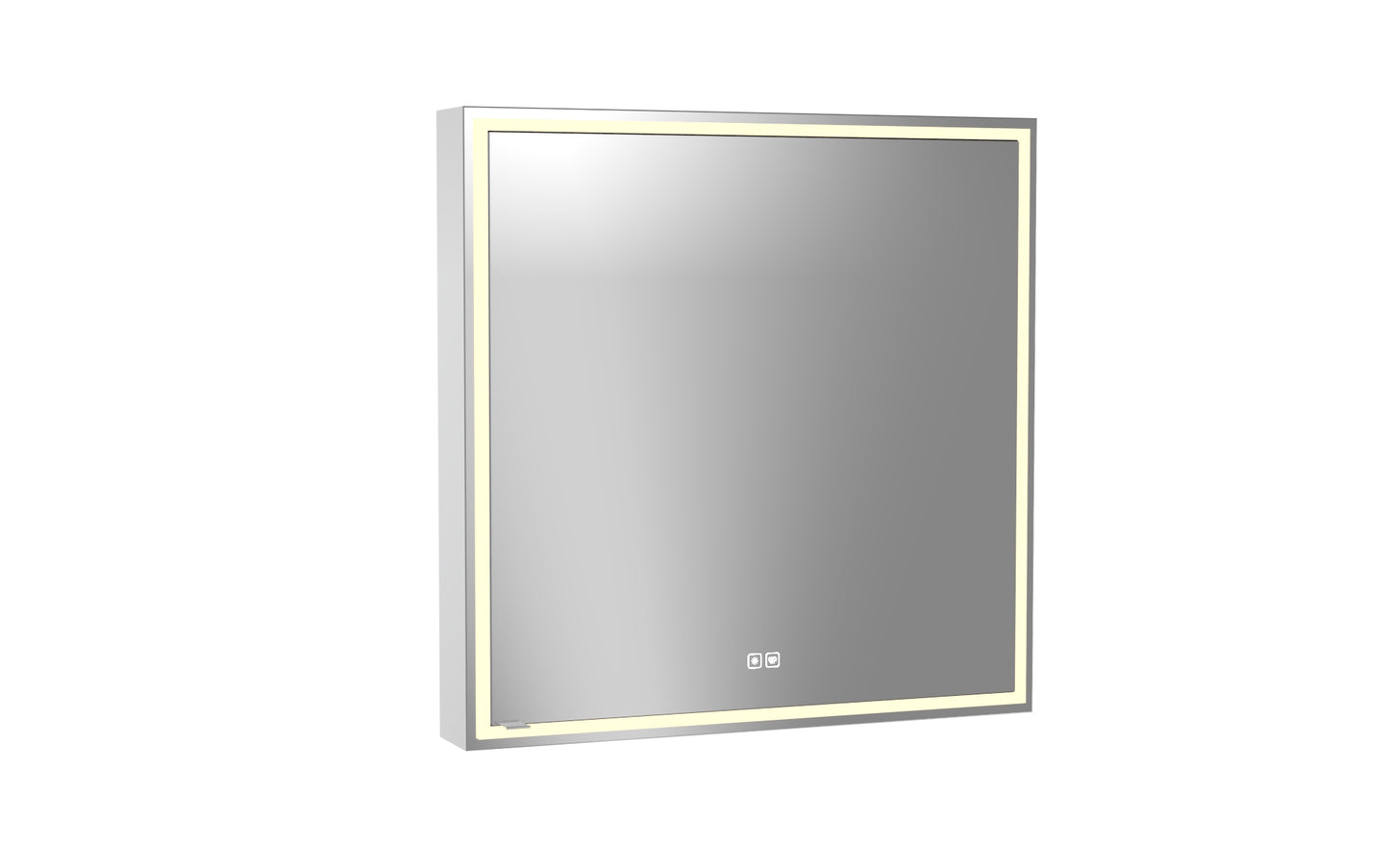 Pioneer Lighted Mirrored Cabinet, Surface Mount, 2700/3000/4000K Temperature, Deffoger, Dimmable, Three-direction Light Diffuser