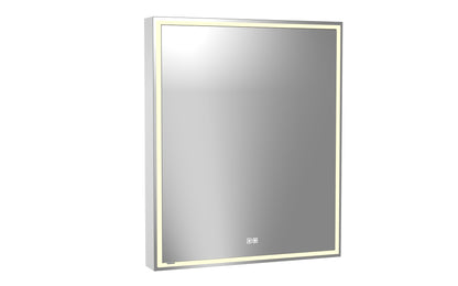 Pioneer Lighted Mirrored Cabinet, Surface Mount, 2700/3000/4000K Temperature, Deffoger, Dimmable, Three-direction Light Diffuser