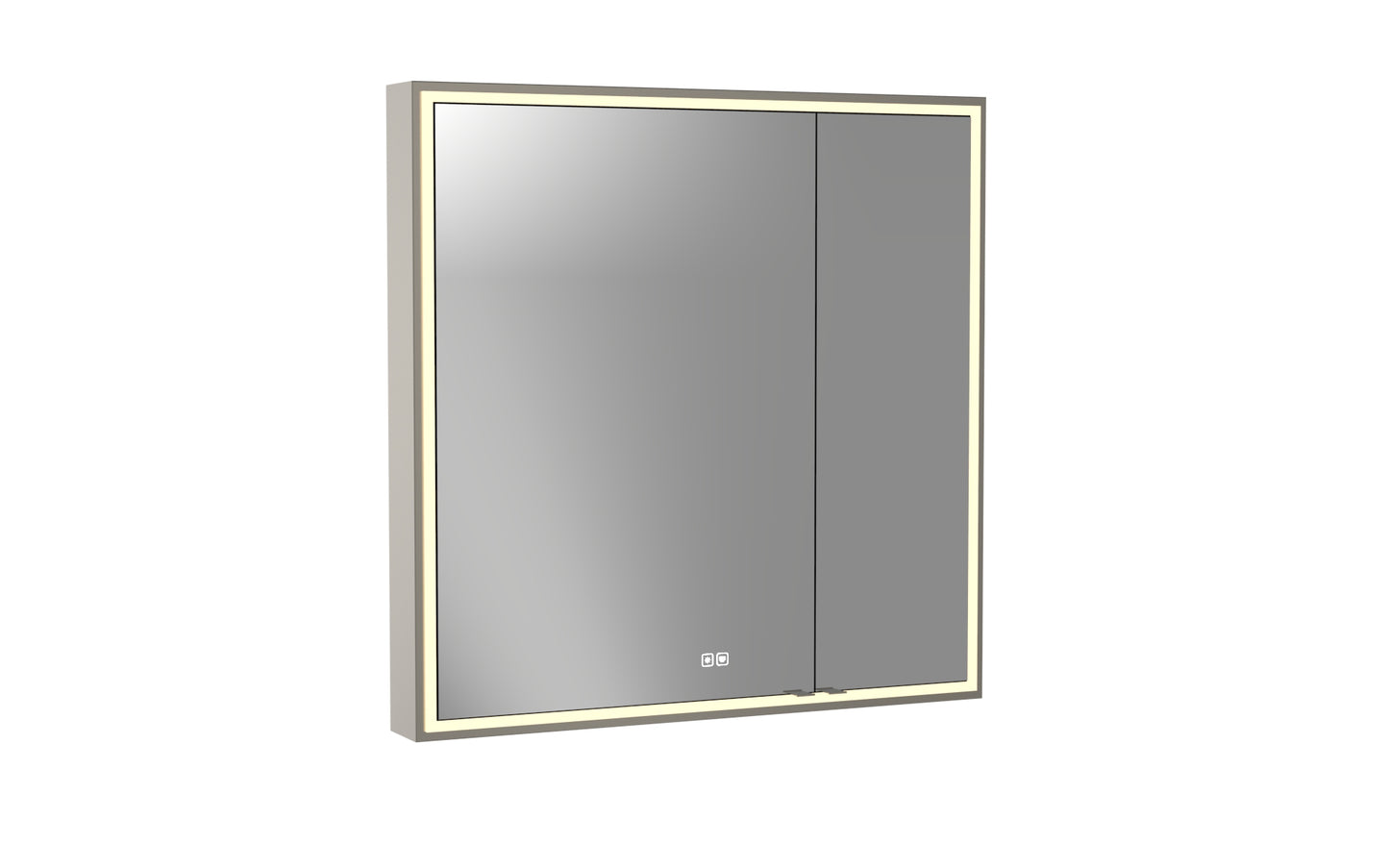 Pioneer Lighted Mirrored Cabinet, Surface Mount, 2700/3000/4000K Temperature, Deffoger, Dimmable, Three-direction Light Diffuser