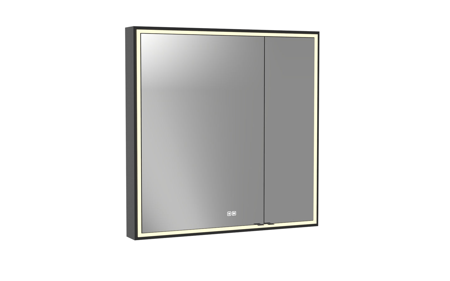 Pioneer Lighted Mirrored Cabinet, Surface Mount, 2700/3000/4000K Temperature, Deffoger, Dimmable, Three-direction Light Diffuser