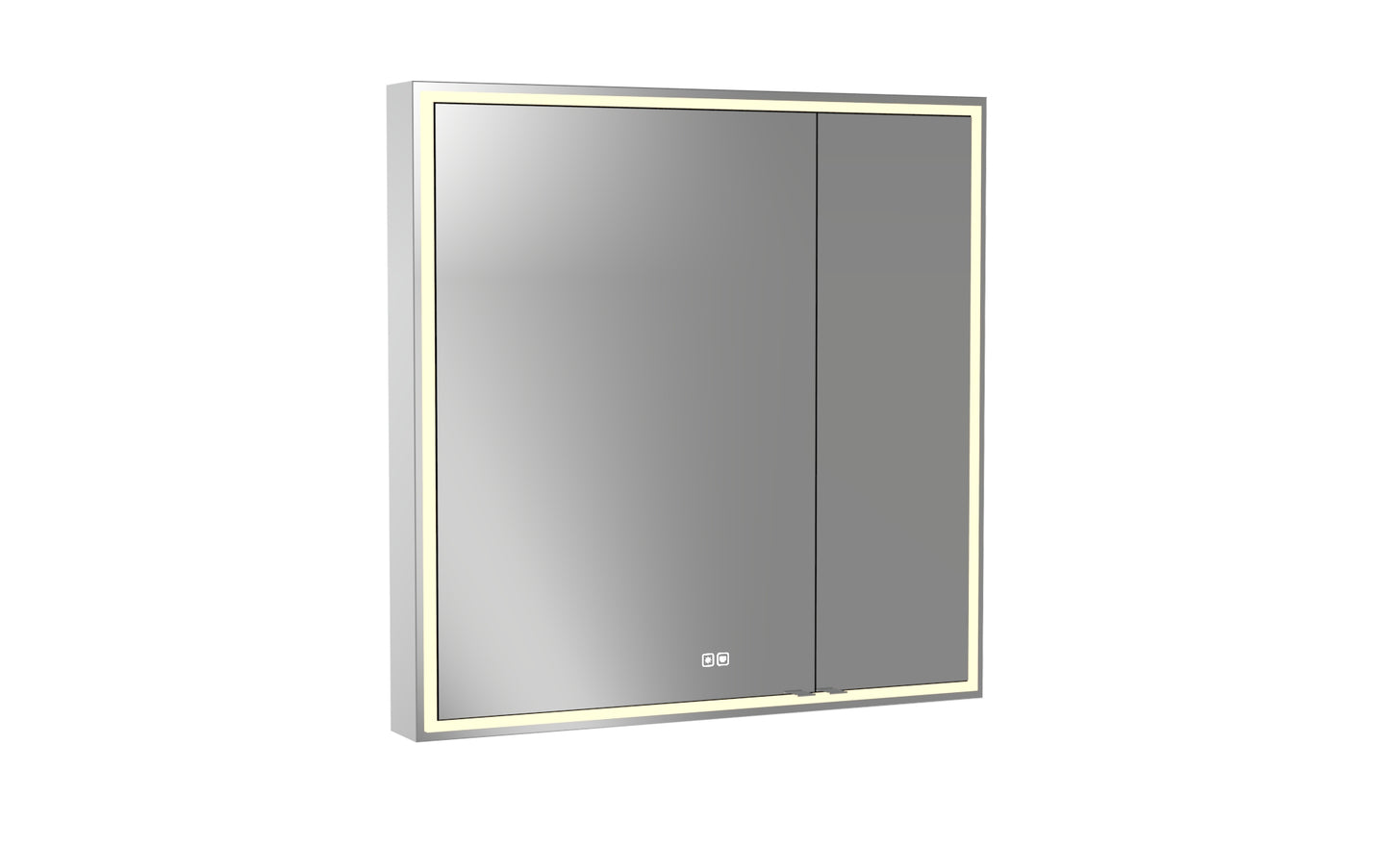 Pioneer Lighted Mirrored Cabinet, Surface Mount, 2700/3000/4000K Temperature, Deffoger, Dimmable, Three-direction Light Diffuser