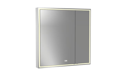 Pioneer Lighted Mirrored Cabinet, Surface Mount, 2700/3000/4000K Temperature, Deffoger, Dimmable, Three-direction Light Diffuser