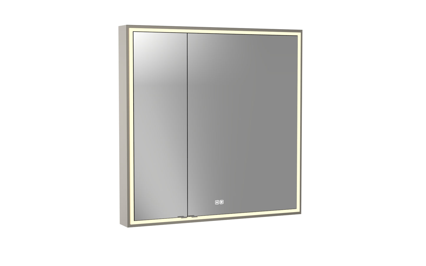 Pioneer Lighted Mirrored Cabinet, Surface Mount, 2700/3000/4000K Temperature, Deffoger, Dimmable, Three-direction Light Diffuser