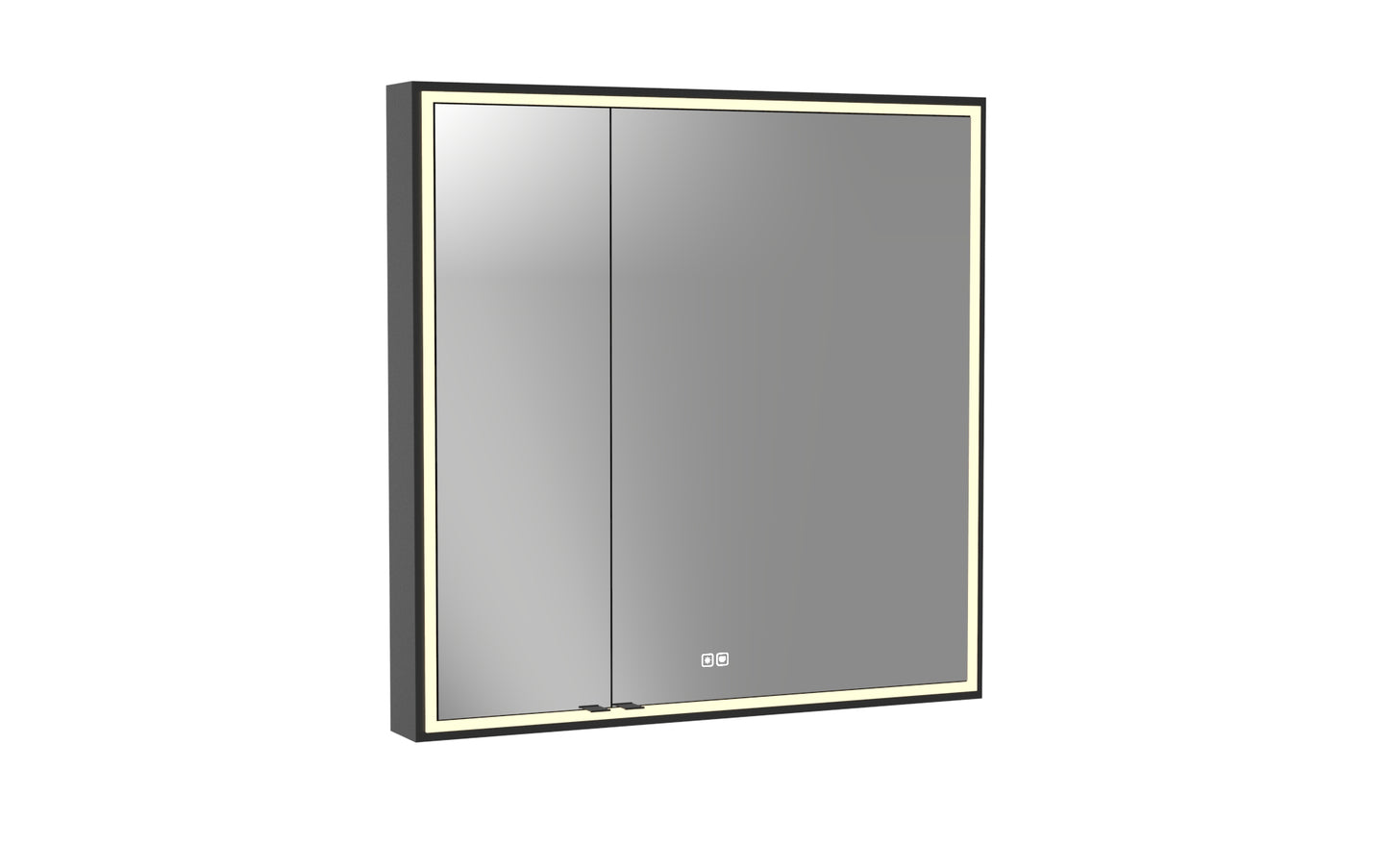 Pioneer Lighted Mirrored Cabinet, Surface Mount, 2700/3000/4000K Temperature, Deffoger, Dimmable, Three-direction Light Diffuser