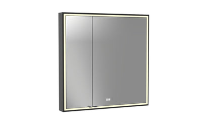 Pioneer Lighted Mirrored Cabinet, Surface Mount, 2700/3000/4000K Temperature, Deffoger, Dimmable, Three-direction Light Diffuser