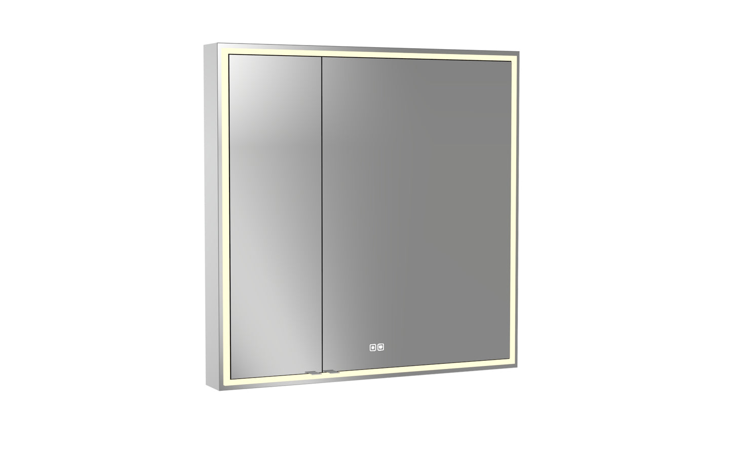 Pioneer Lighted Mirrored Cabinet, Surface Mount, 2700/3000/4000K Temperature, Deffoger, Dimmable, Three-direction Light Diffuser