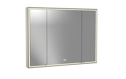 Pioneer Lighted Mirrored Cabinet, Surface Mount, 2700/3000/4000K Temperature, Deffoger, Dimmable, Three-direction Light Diffuser