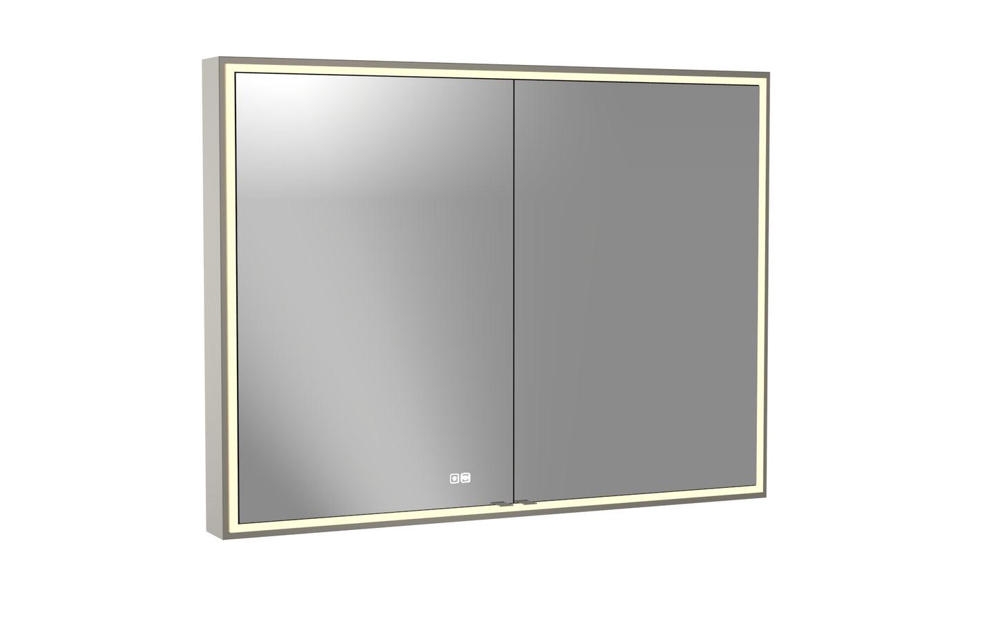 Pioneer Lighted Mirrored Cabinet, Surface Mount, 2700/3000/4000K Temperature, Deffoger, Dimmable, Three-direction Light Diffuser