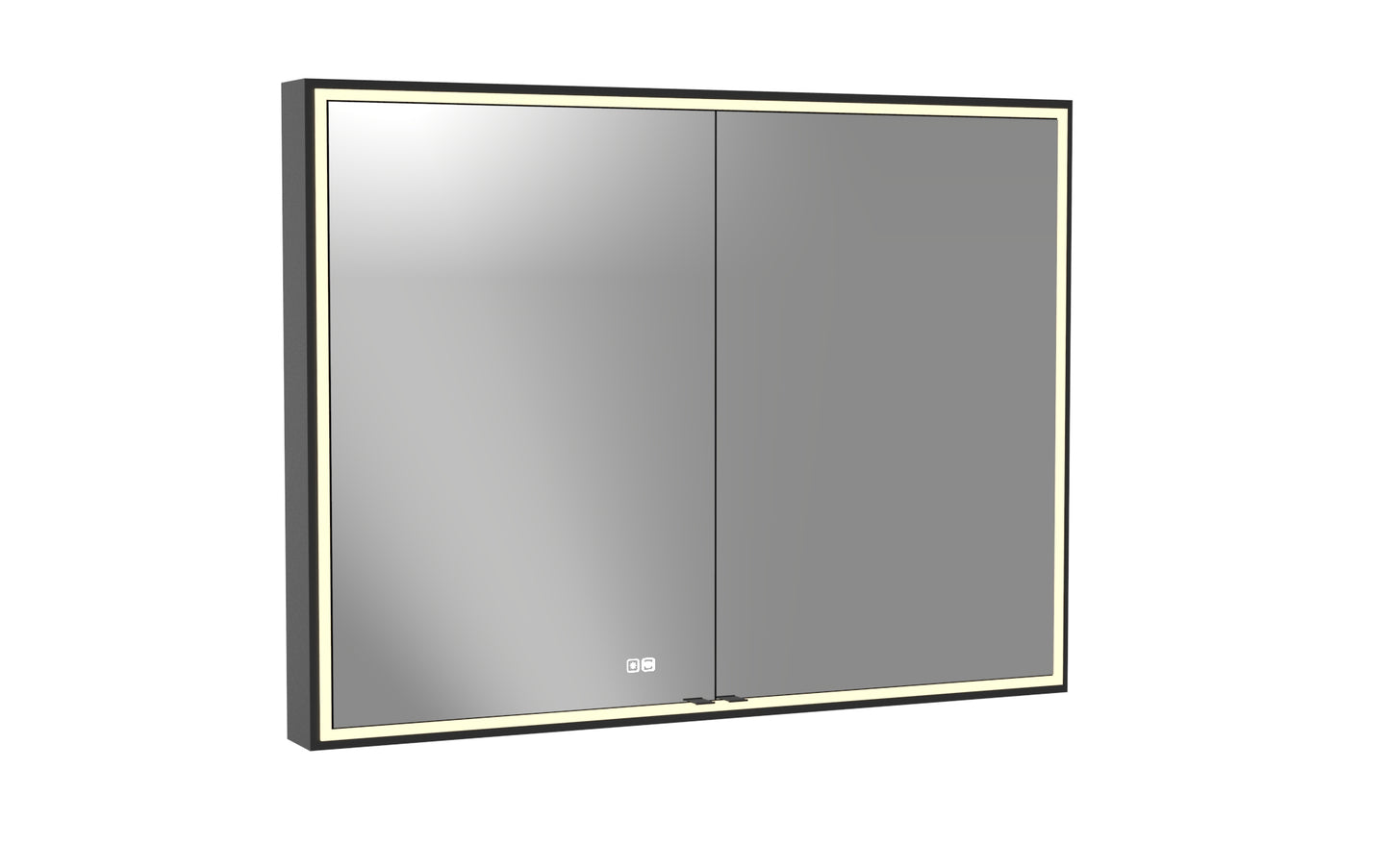 Pioneer Lighted Mirrored Cabinet, Surface Mount, 2700/3000/4000K Temperature, Deffoger, Dimmable, Three-direction Light Diffuser