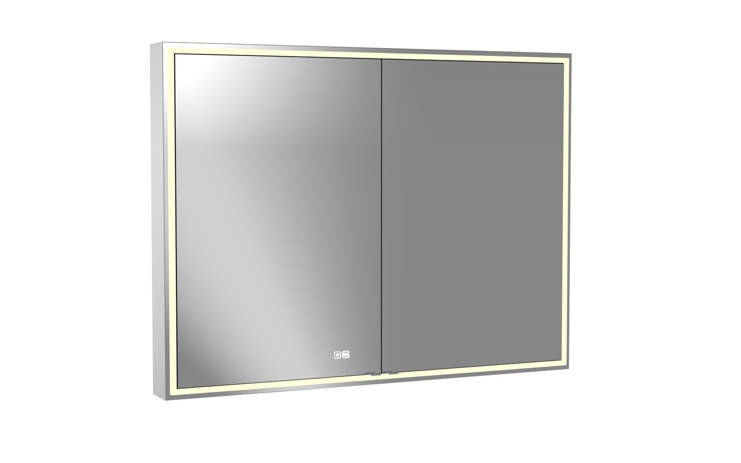 Pioneer Lighted Mirrored Cabinet, Surface Mount, 2700/3000/4000K Temperature, Deffoger, Dimmable, Three-direction Light Diffuser
