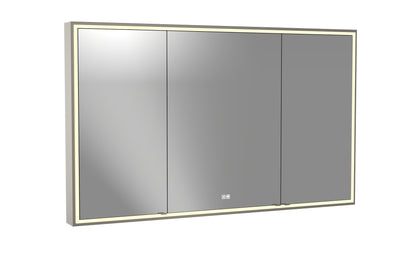 Pioneer Lighted Mirrored Cabinet, Surface Mount, 2700/3000/4000K Temperature, Deffoger, Dimmable, Three-direction Light Diffuser