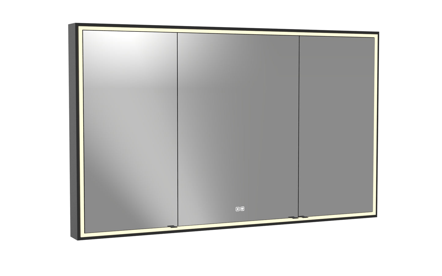 Pioneer Lighted Mirrored Cabinet, Surface Mount, 2700/3000/4000K Temperature, Deffoger, Dimmable, Three-direction Light Diffuser