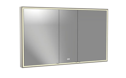 Pioneer Lighted Mirrored Cabinet, Surface Mount, 2700/3000/4000K Temperature, Deffoger, Dimmable, Three-direction Light Diffuser