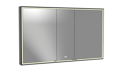 Pioneer Lighted Mirrored Cabinet, Surface Mount, 2700/3000/4000K Temperature, Deffoger, Dimmable, Three-direction Light Diffuser