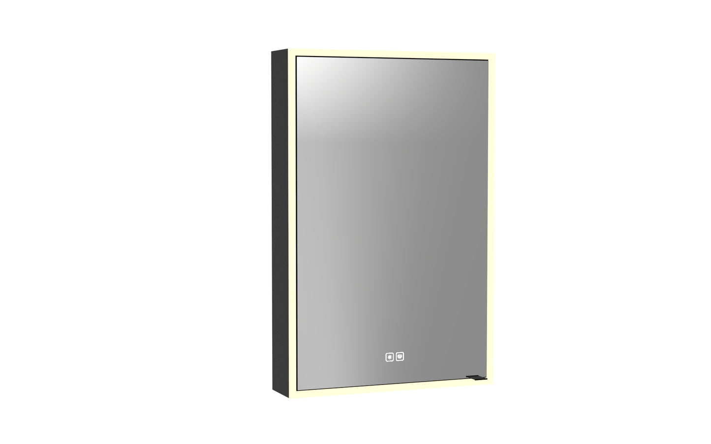 Vanguard Lighted Mirrored Cabinet, Surface Mount, 2700/3000/4000K Temperature, Deffoger, Dimmable, Three-direction Light Diffuser