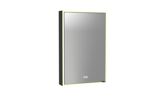 Vanguard Lighted Mirrored Cabinet, Surface Mount, 2700/3000/4000K Temperature, Deffoger, Dimmable, Three-direction Light Diffuser