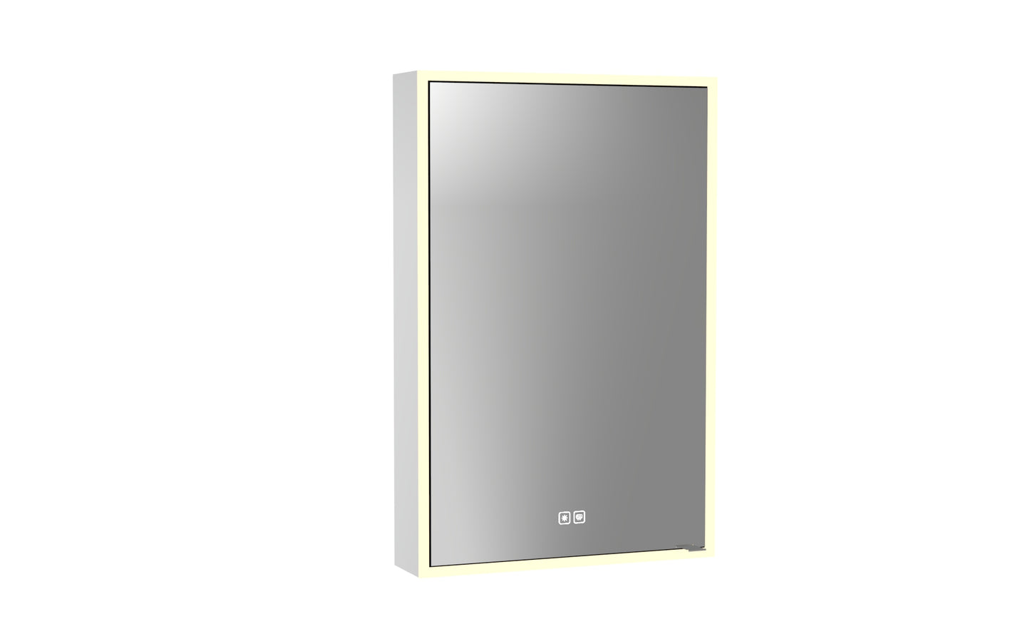 Vanguard Lighted Mirrored Cabinet, Surface Mount, 2700/3000/4000K Temperature, Deffoger, Dimmable, Three-direction Light Diffuser