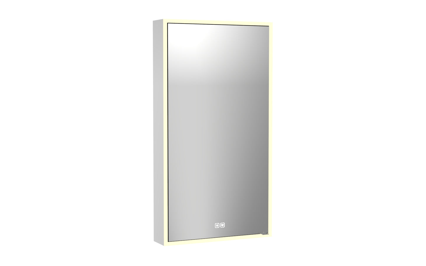 Vanguard Lighted Mirrored Cabinet, Surface Mount, 2700/3000/4000K Temperature, Deffoger, Dimmable, Three-direction Light Diffuser