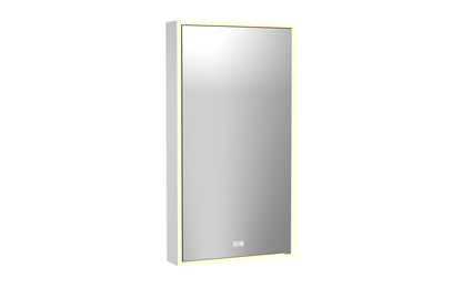 Vanguard Lighted Mirrored Cabinet, Surface Mount, 2700/3000/4000K Temperature, Deffoger, Dimmable, Three-direction Light Diffuser