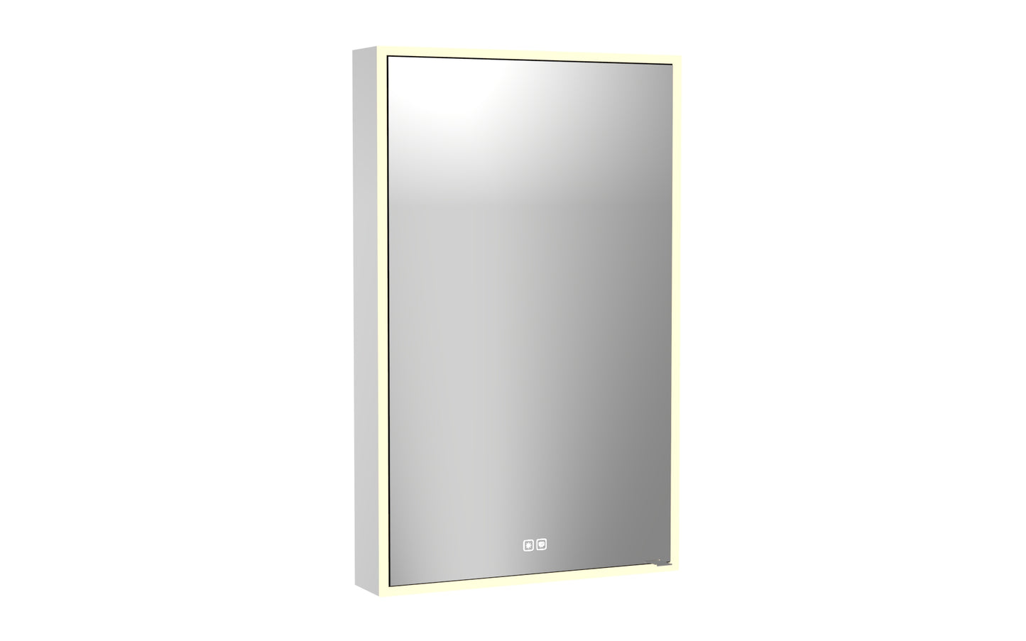 Vanguard Lighted Mirrored Cabinet, Surface Mount, 2700/3000/4000K Temperature, Deffoger, Dimmable, Three-direction Light Diffuser