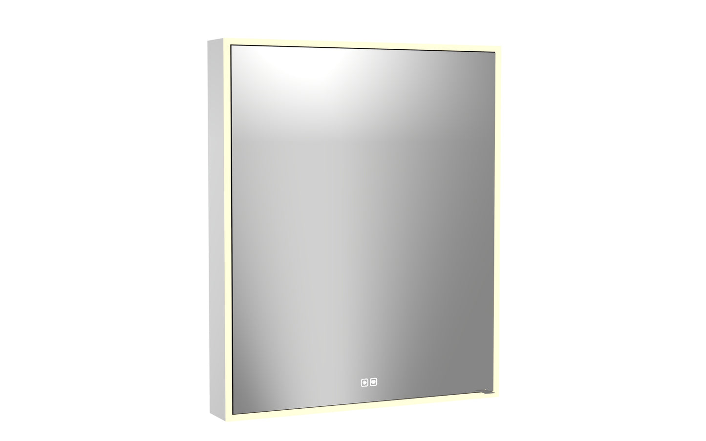 Vanguard Lighted Mirrored Cabinet, Surface Mount, 2700/3000/4000K Temperature, Deffoger, Dimmable, Three-direction Light Diffuser