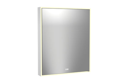 Vanguard Lighted Mirrored Cabinet, Surface Mount, 2700/3000/4000K Temperature, Deffoger, Dimmable, Three-direction Light Diffuser