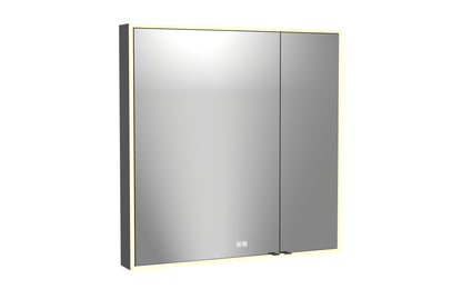 Vanguard Lighted Mirrored Cabinet, Surface Mount, 2700/3000/4000K Temperature, Deffoger, Dimmable, Three-direction Light Diffuser