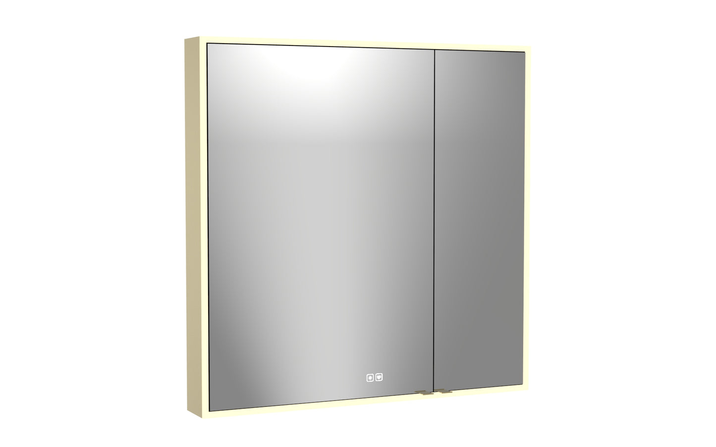 Vanguard Lighted Mirrored Cabinet, Surface Mount, 2700/3000/4000K Temperature, Deffoger, Dimmable, Three-direction Light Diffuser
