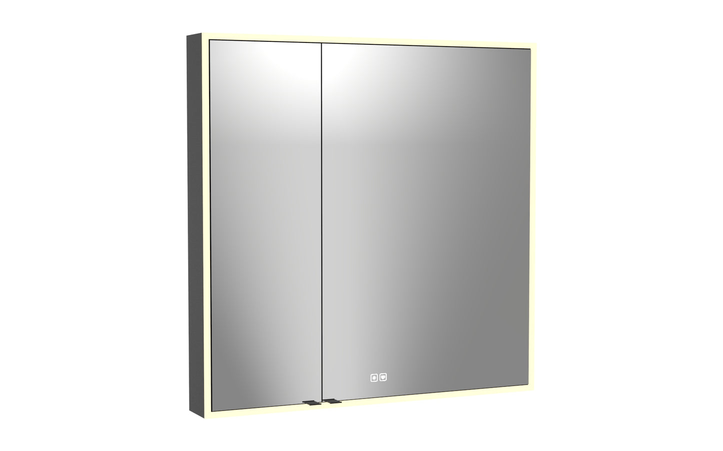 Vanguard Lighted Mirrored Cabinet, Surface Mount, 2700/3000/4000K Temperature, Deffoger, Dimmable, Three-direction Light Diffuser