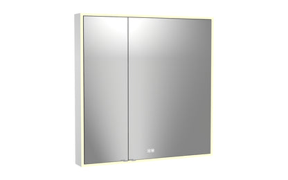 Vanguard Lighted Mirrored Cabinet, Surface Mount, 2700/3000/4000K Temperature, Deffoger, Dimmable, Three-direction Light Diffuser