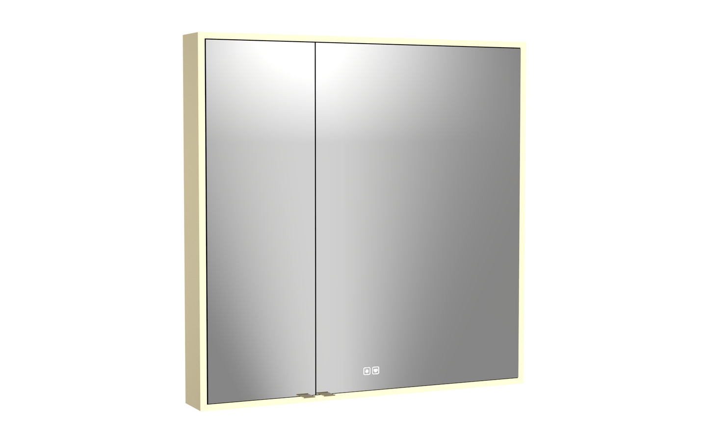 Vanguard Lighted Mirrored Cabinet, Surface Mount, 2700/3000/4000K Temperature, Deffoger, Dimmable, Three-direction Light Diffuser