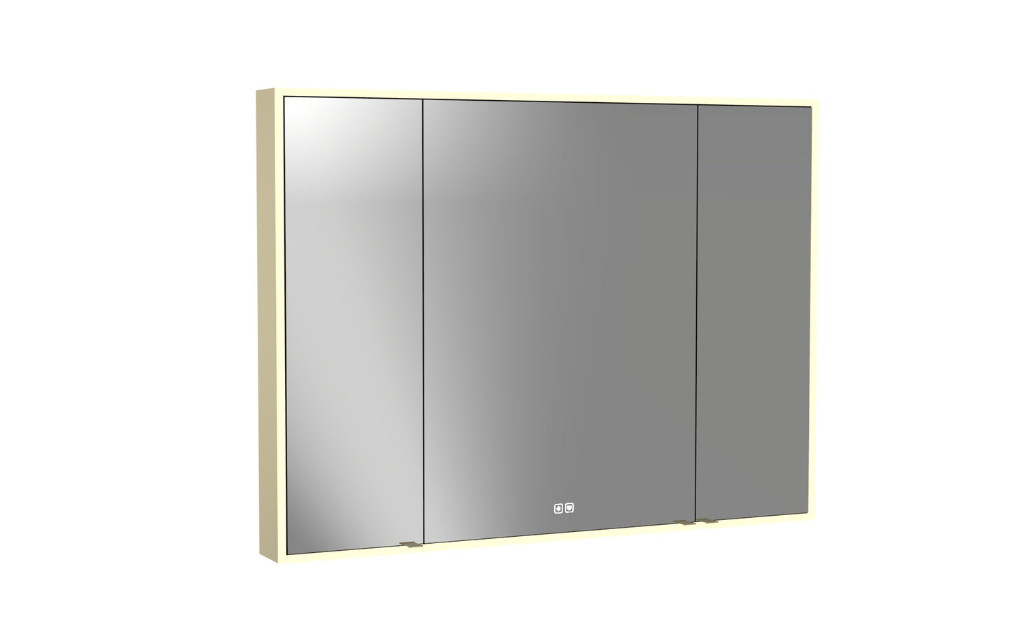 Vanguard Lighted Mirrored Cabinet, Surface Mount, 2700/3000/4000K Temperature, Deffoger, Dimmable, Three-direction Light Diffuser