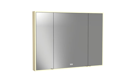 Vanguard Lighted Mirrored Cabinet, Surface Mount, 2700/3000/4000K Temperature, Deffoger, Dimmable, Three-direction Light Diffuser