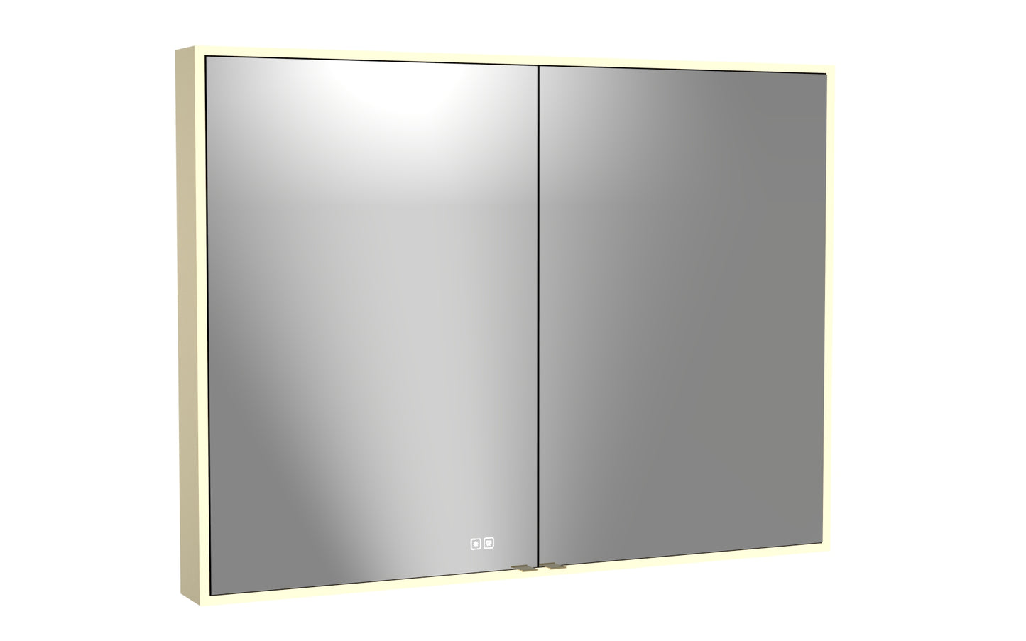 Vanguard Lighted Mirrored Cabinet, Surface Mount, 2700/3000/4000K Temperature, Deffoger, Dimmable, Three-direction Light Diffuser