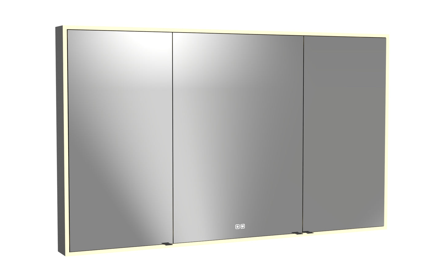 Vanguard Lighted Mirrored Cabinet, Surface Mount, 2700/3000/4000K Temperature, Deffoger, Dimmable, Three-direction Light Diffuser