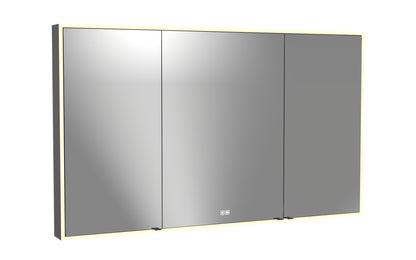 Vanguard Lighted Mirrored Cabinet, Surface Mount, 2700/3000/4000K Temperature, Deffoger, Dimmable, Three-direction Light Diffuser