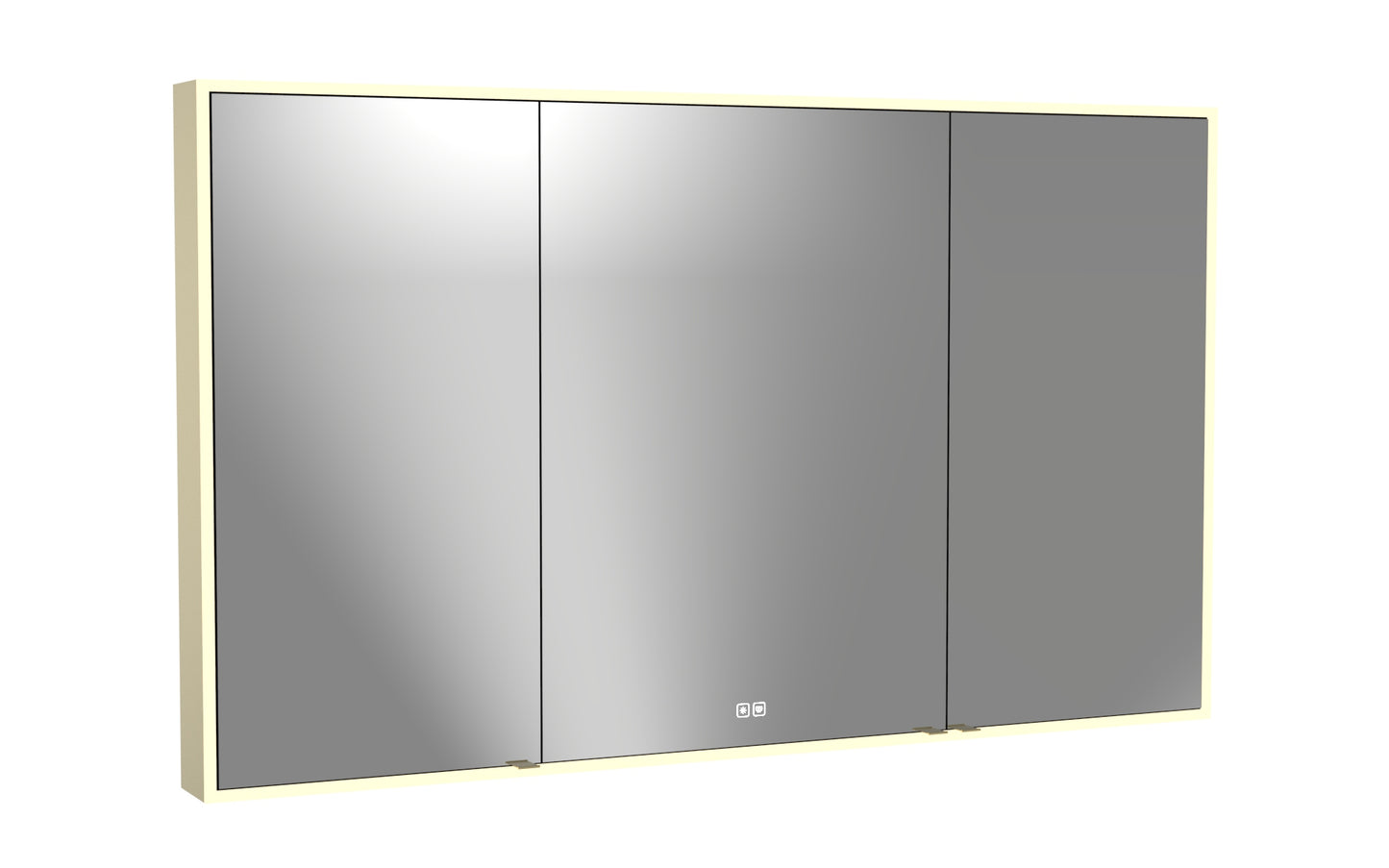 Vanguard Lighted Mirrored Cabinet, Surface Mount, 2700/3000/4000K Temperature, Deffoger, Dimmable, Three-direction Light Diffuser