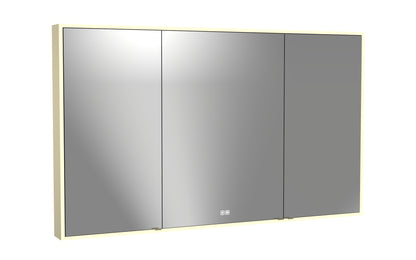 Vanguard Lighted Mirrored Cabinet, Surface Mount, 2700/3000/4000K Temperature, Deffoger, Dimmable, Three-direction Light Diffuser