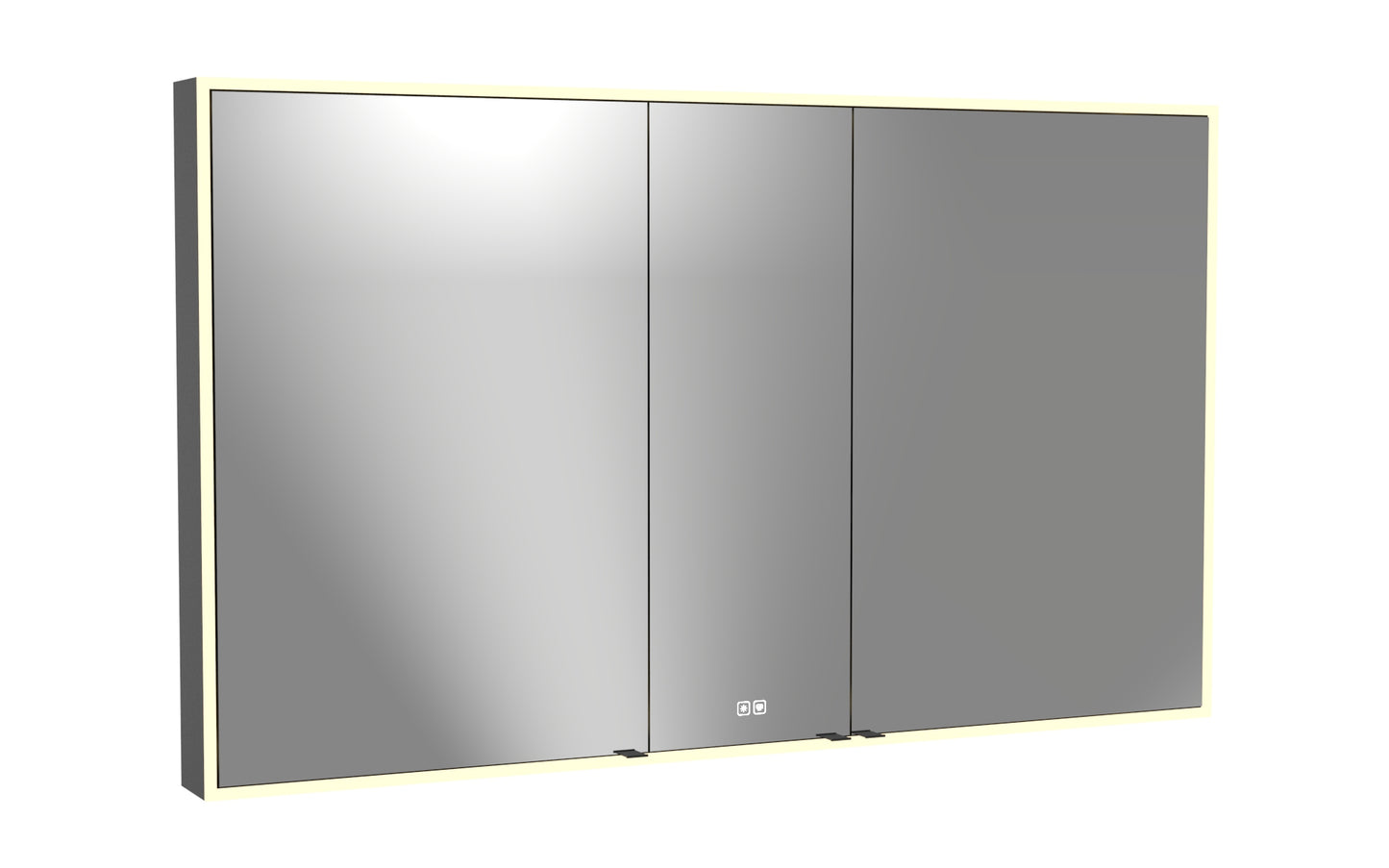 Vanguard Lighted Mirrored Cabinet, Surface Mount, 2700/3000/4000K Temperature, Deffoger, Dimmable, Three-direction Light Diffuser