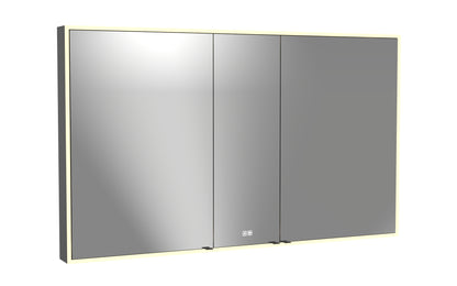Vanguard Lighted Mirrored Cabinet, Surface Mount, 2700/3000/4000K Temperature, Deffoger, Dimmable, Three-direction Light Diffuser