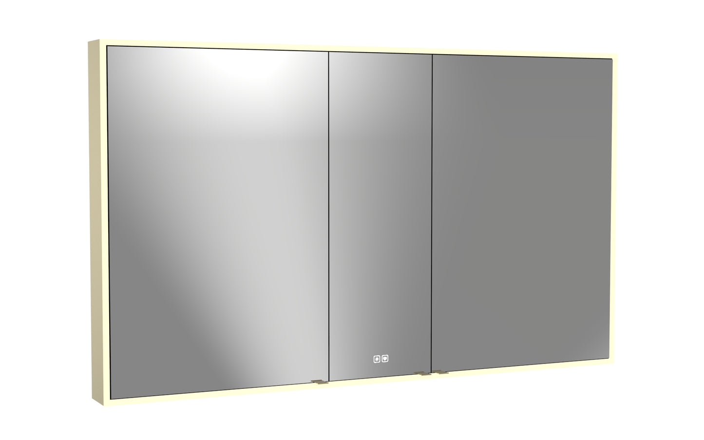 Vanguard Lighted Mirrored Cabinet, Surface Mount, 2700/3000/4000K Temperature, Deffoger, Dimmable, Three-direction Light Diffuser