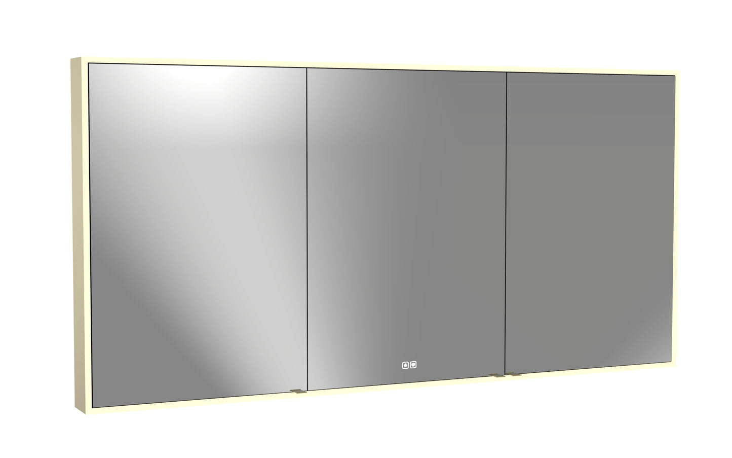 Vanguard Lighted Mirrored Cabinet, Surface Mount, 2700/3000/4000K Temperature, Deffoger, Dimmable, Three-direction Light Diffuser