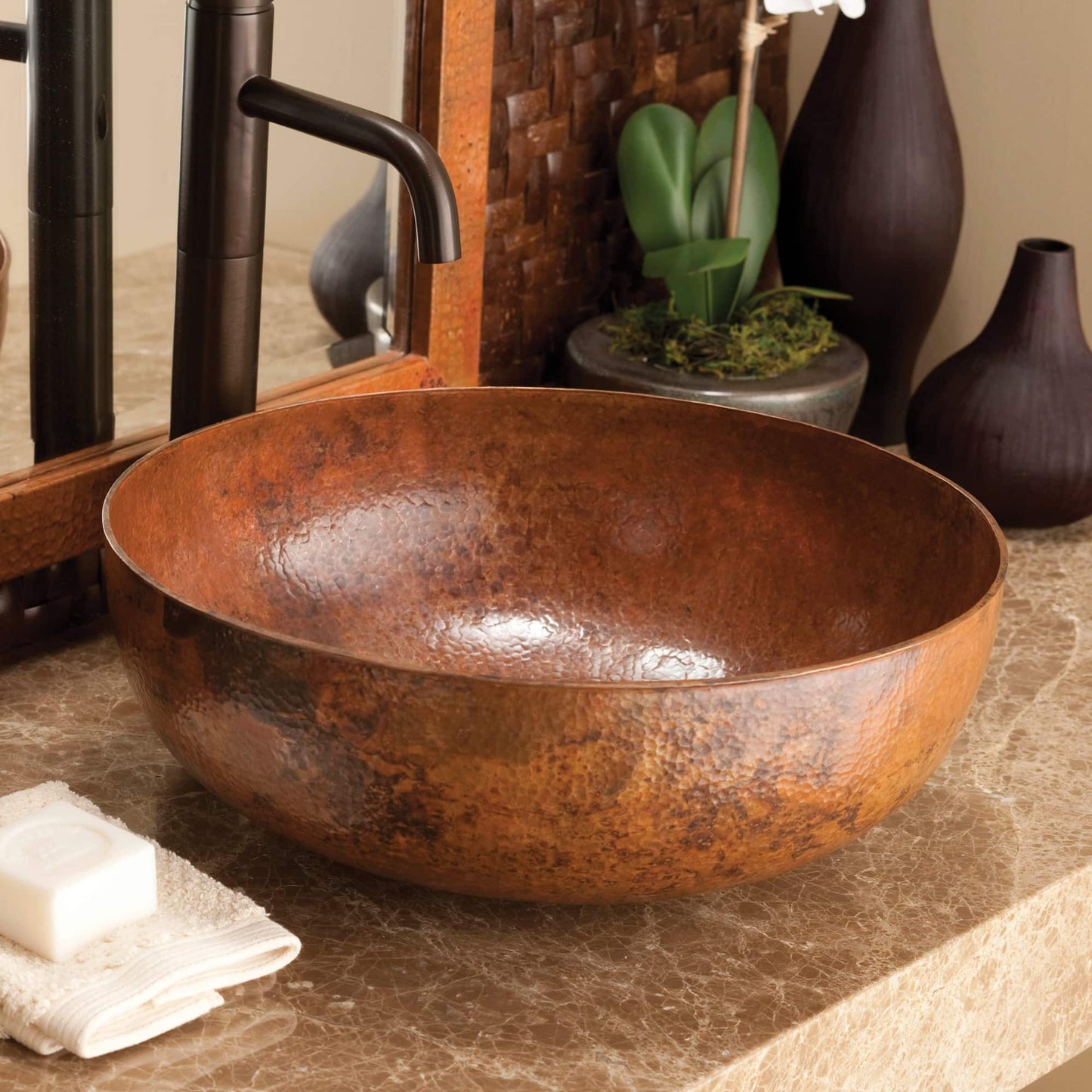 Maestro Round Bathroom Sink