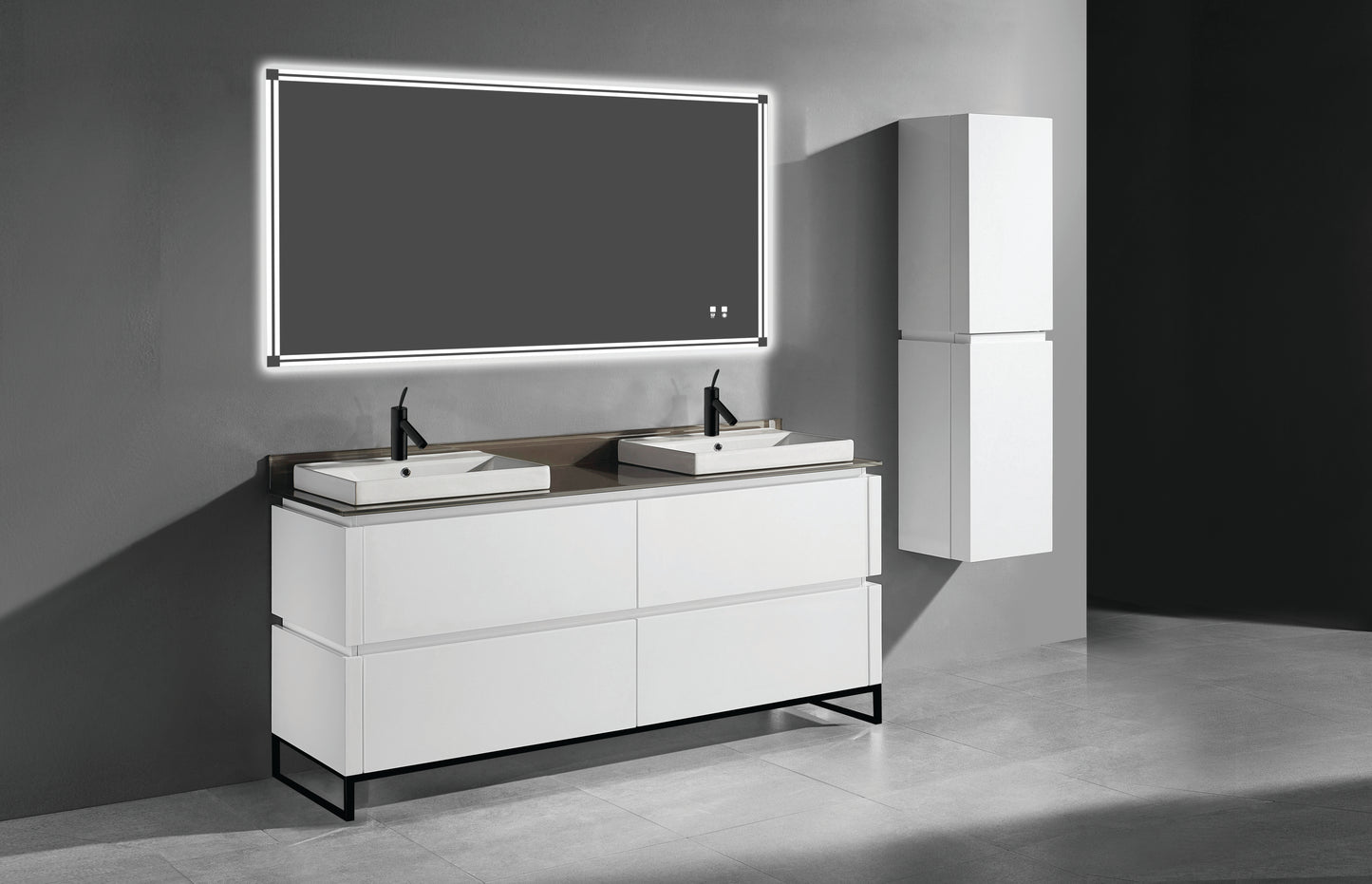 Metro 72D" Free Standing Vanity Cabinet