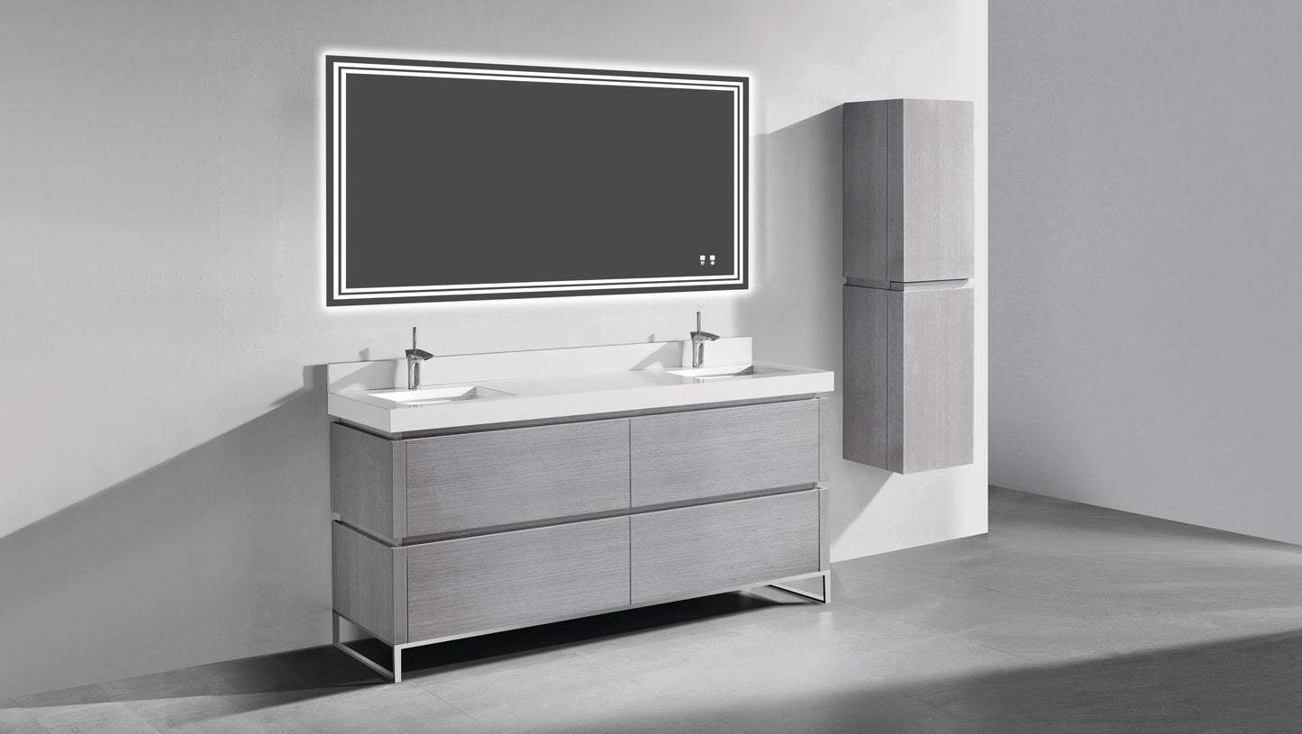 Madeli Metro 72D" Free Standing Vanity Cabinet