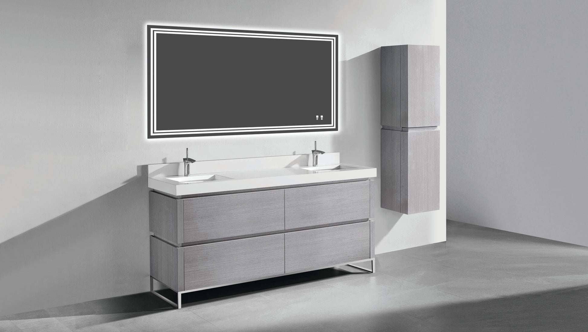 Madeli Metro 72D" Free Standing Vanity Cabinet