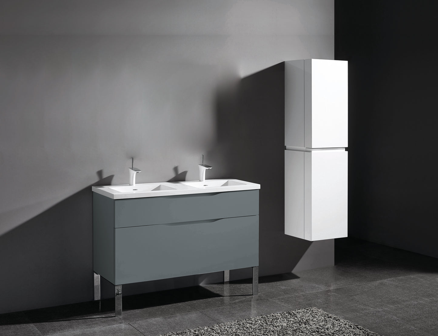 Milano 48D" Free Standing Vanity Cabinet