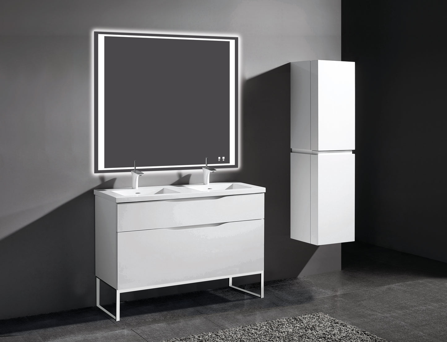 Milano 48D" Free Standing Vanity Cabinet