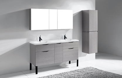 Milano 60D" Free Standing Vanity Cabinet